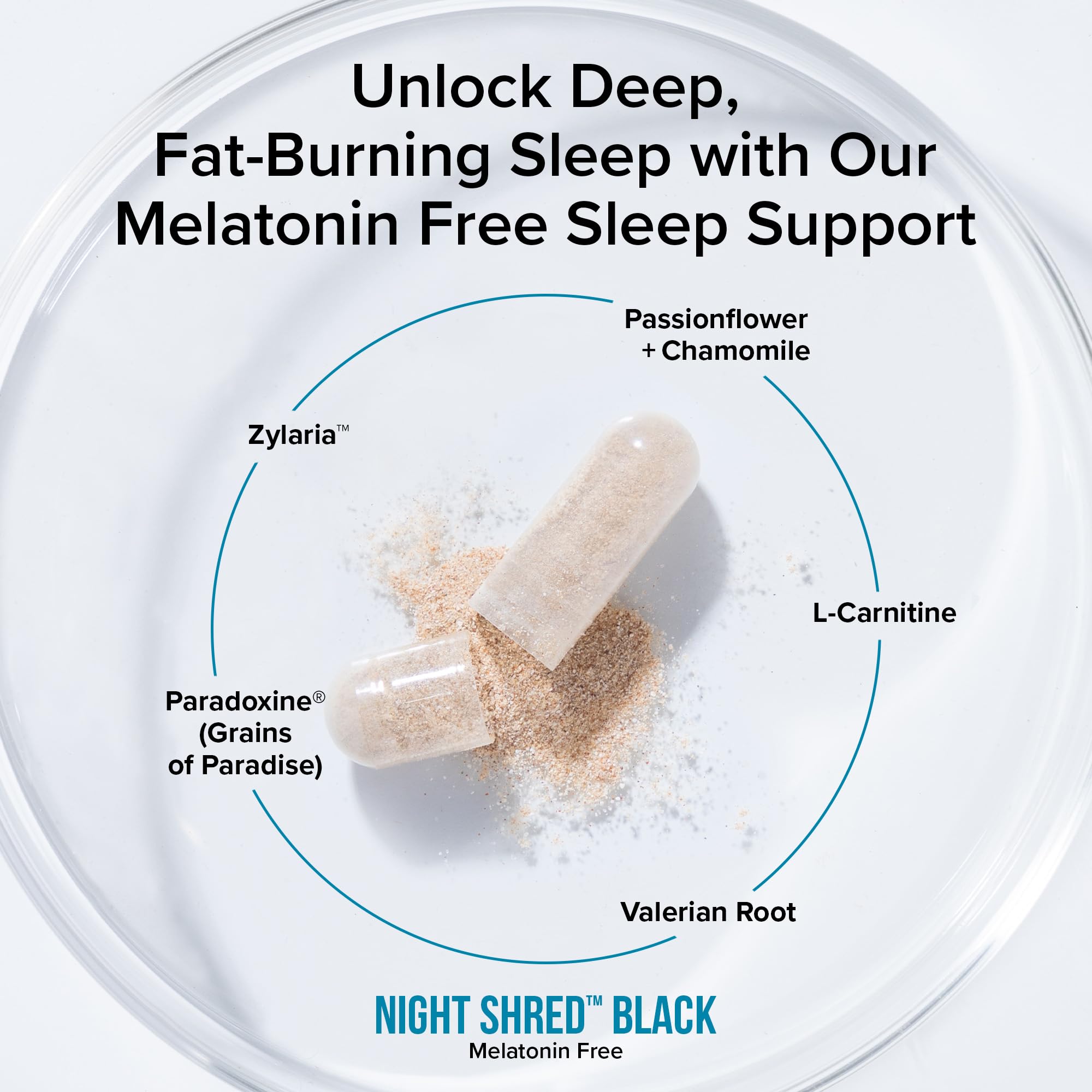 CLA, Grains of Paradise, and L-Carnitine thermogenic ingredients graphic