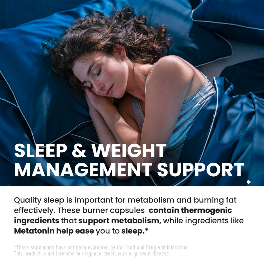 Close-up of Night Time Fat Burner capsules