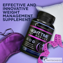 Close-up of Night Time Fat Burner capsules