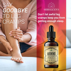 Graphic showing nighttime cramps relief