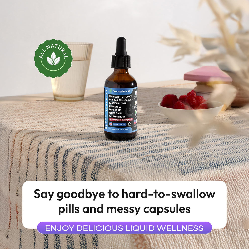 Nighttime relaxation scene with the drops and soft lighting