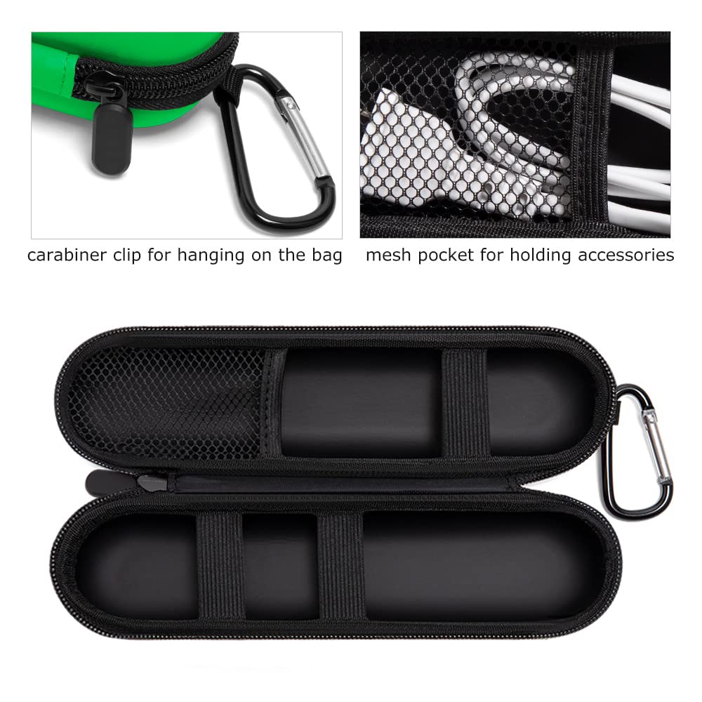 Two universal green toothbrush covers