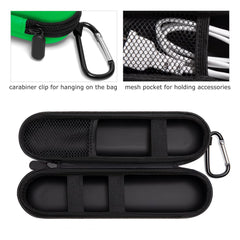 Two universal green toothbrush covers