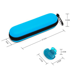 Nincha travel case showing inner dimensions 20.5 x 5 x 5 cm