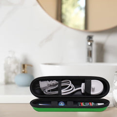 Nincha green travel case back view