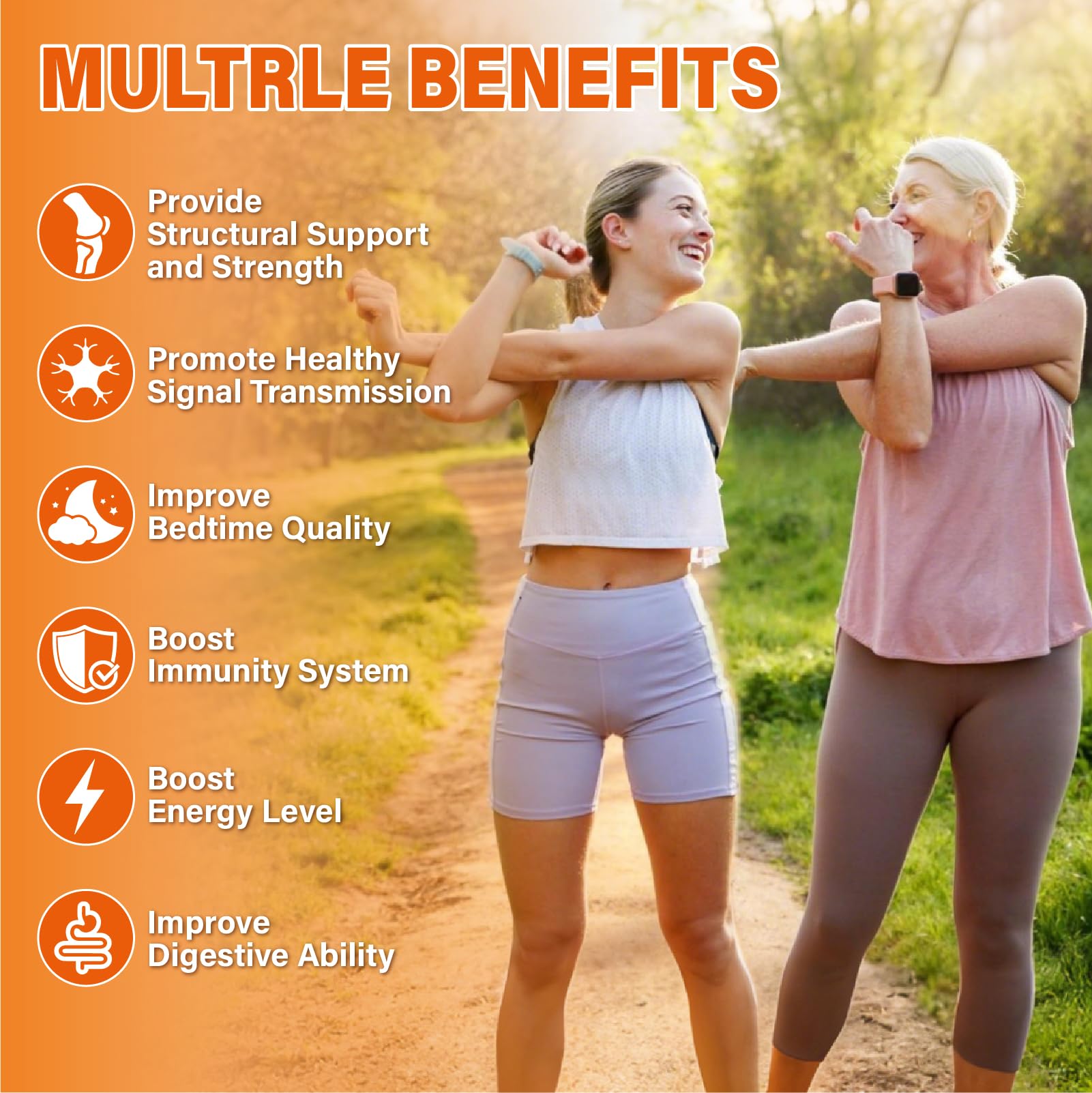 Illustration of the nine-ingredient calcium magnesium zinc formula