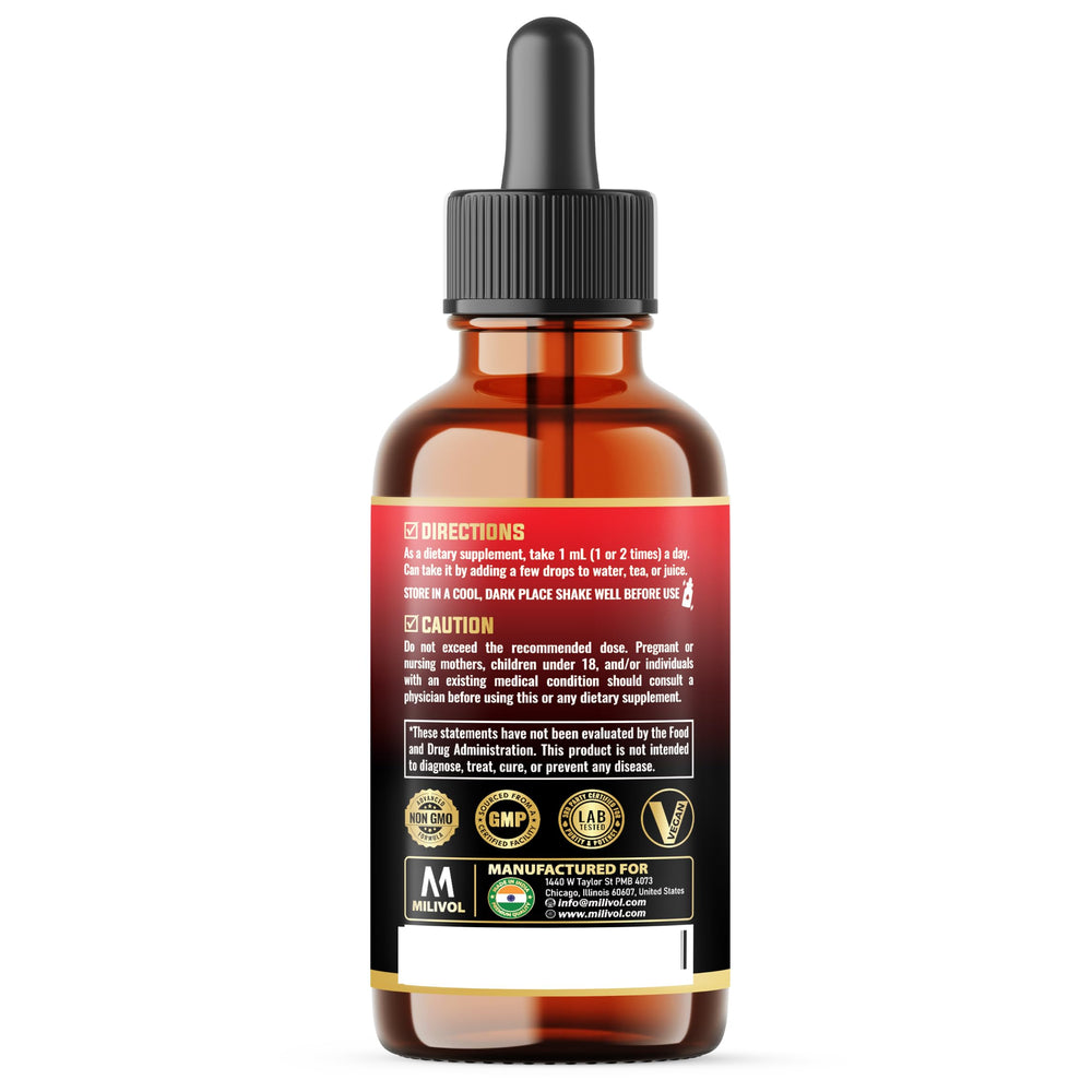 Product packshot highlighting nine ingredients and benefits