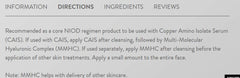 Applying NIOD Multi-Molecular Hyaluronic Complex on skin
