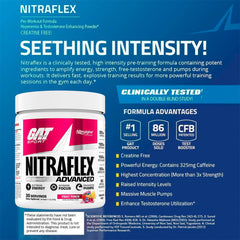Front of Nitraflex Fruit Punch container with branding
