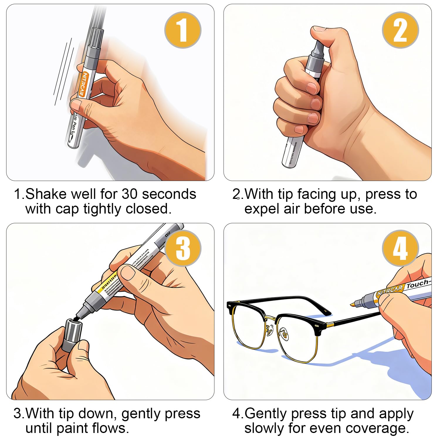Packaging of the NITRCAR frame repair kit