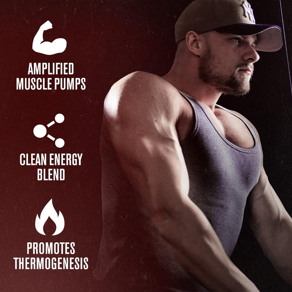 Serving scoop of Nitrosurge Shred Black Cherry powder