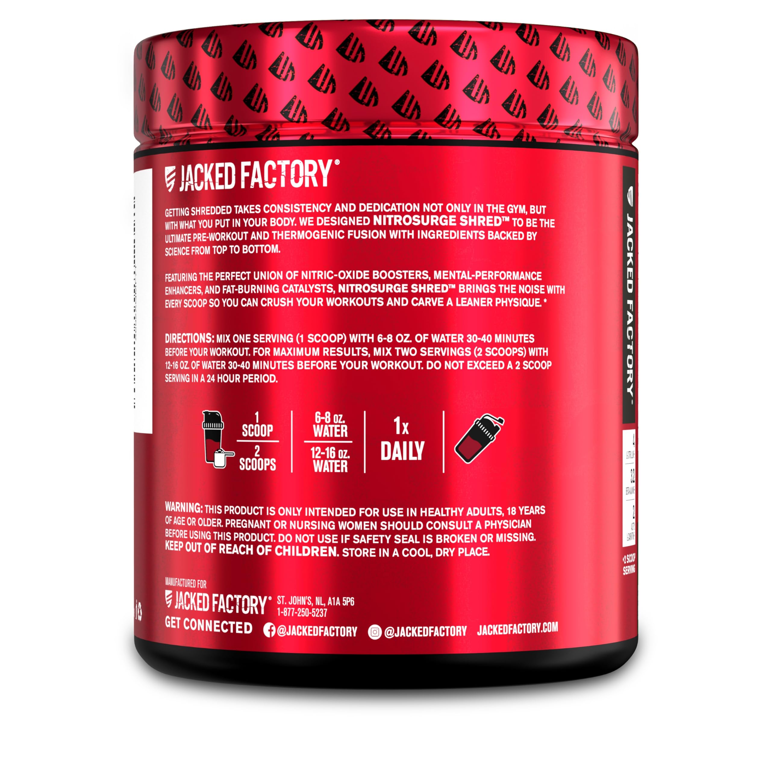 Close-up of the black cherry flavored pre-workout powder swirl