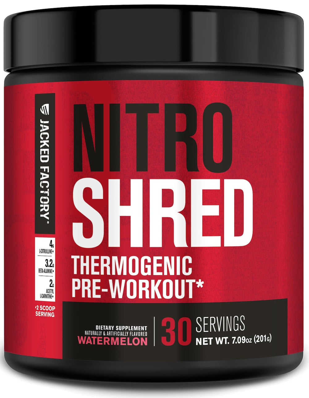 Front view of Jacked Factory Nitrosurge Shred Watermelon tub