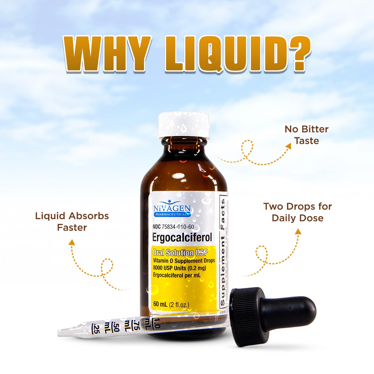 Plant-based vitamin D2 (ergocalciferol) depiction