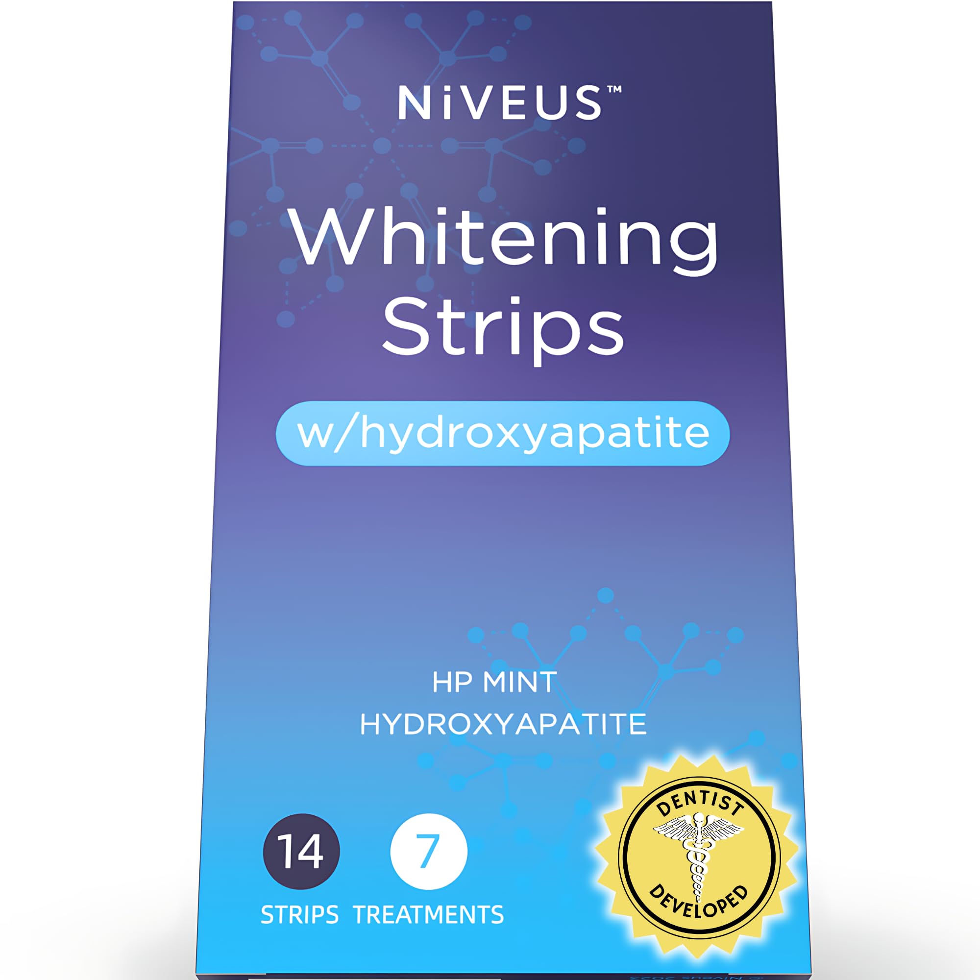 Niveus Teeth Whitening Strips Mint packaging with 14 strips