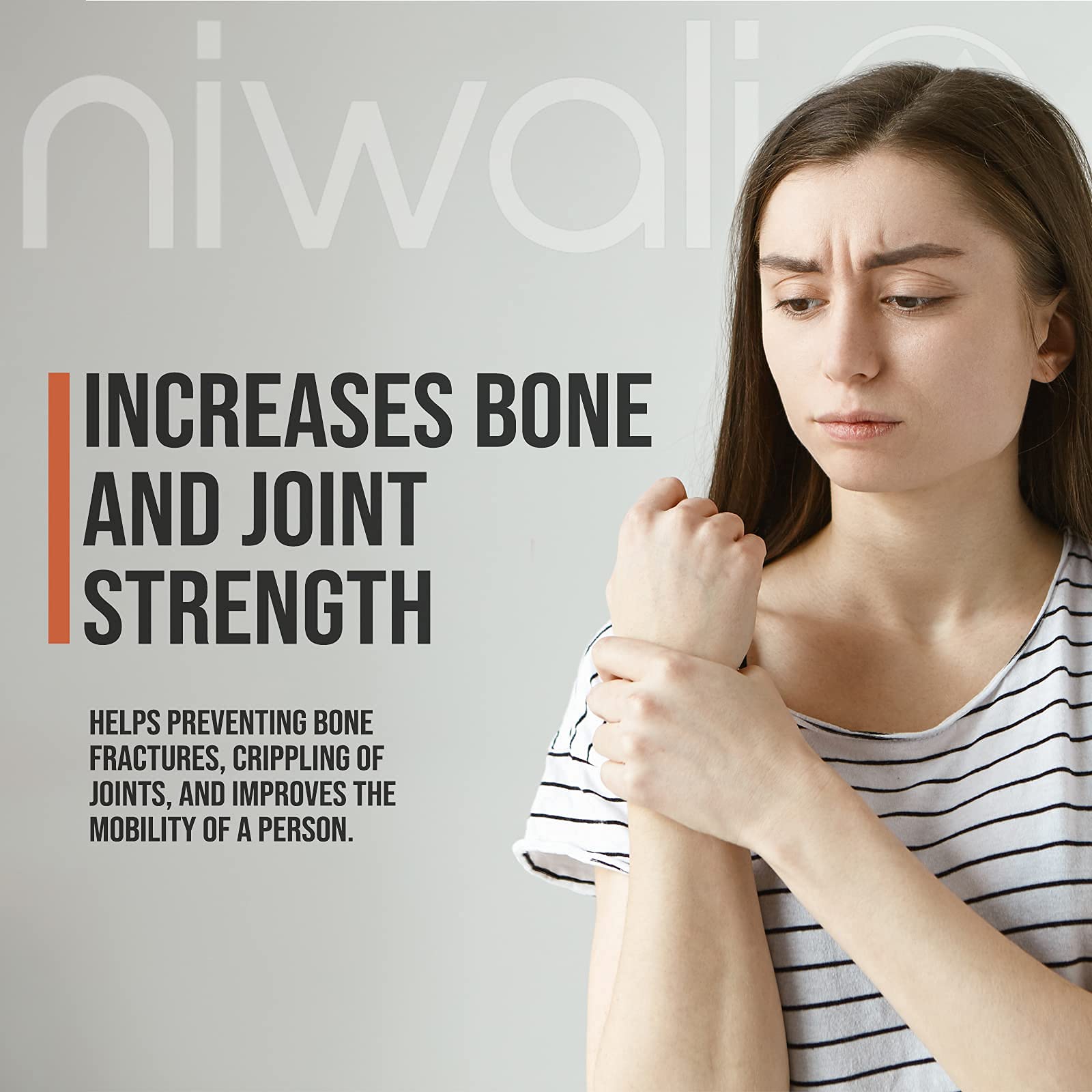 Illustration of collagen Types I, II, III, V, and X
