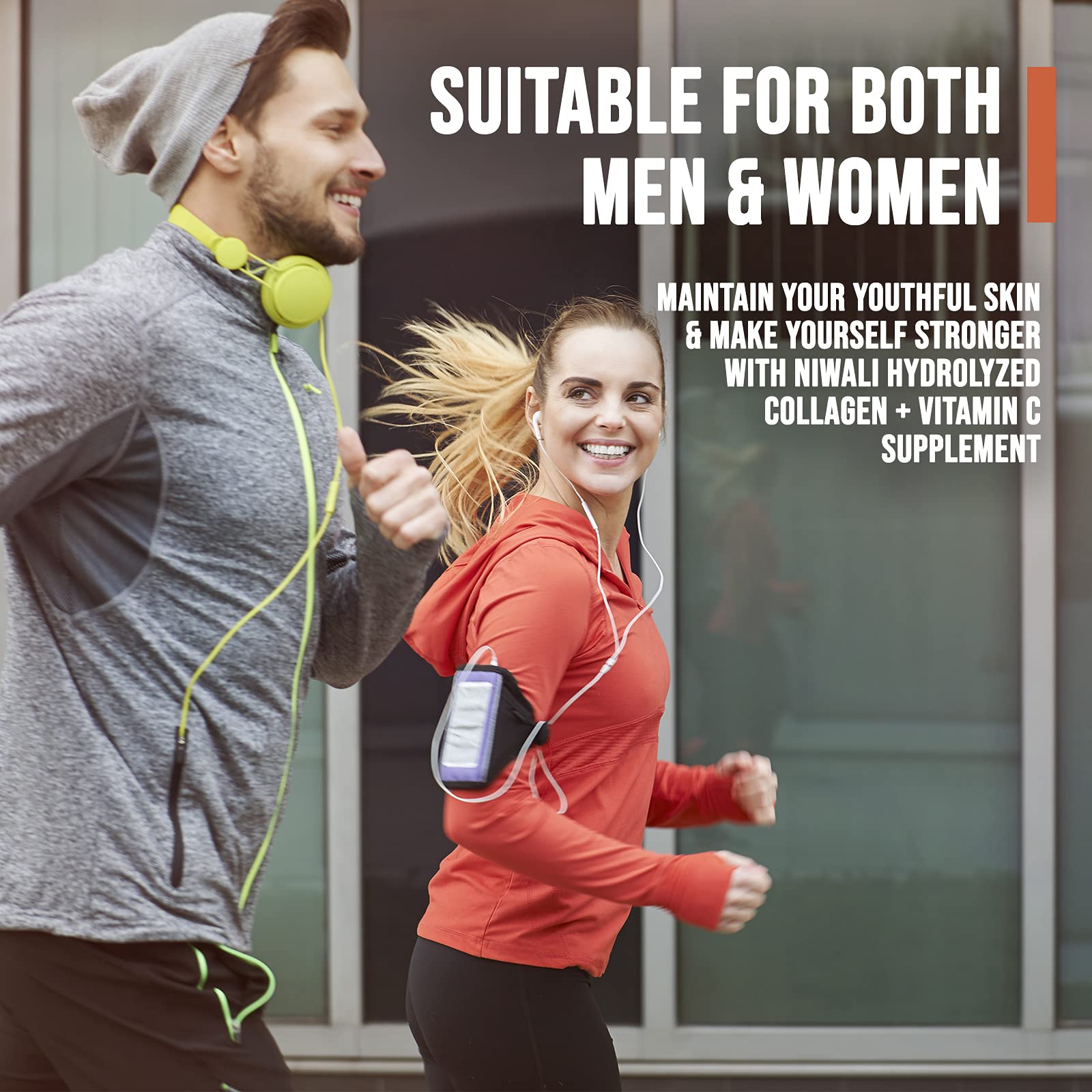 Close-up of hydrolyzed collagen capsules