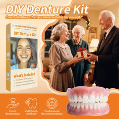 Close-up of resin dentures base for NK02 kit