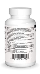 Back label of Source Naturals NKO Neptune Krill Oil 500mg 30 Softgels