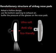 Contents display: 5 types of nose pad screws and 5 pairs of nose pads