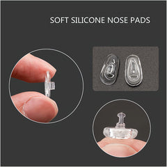 Macro close-up of soft silicone nose pad material