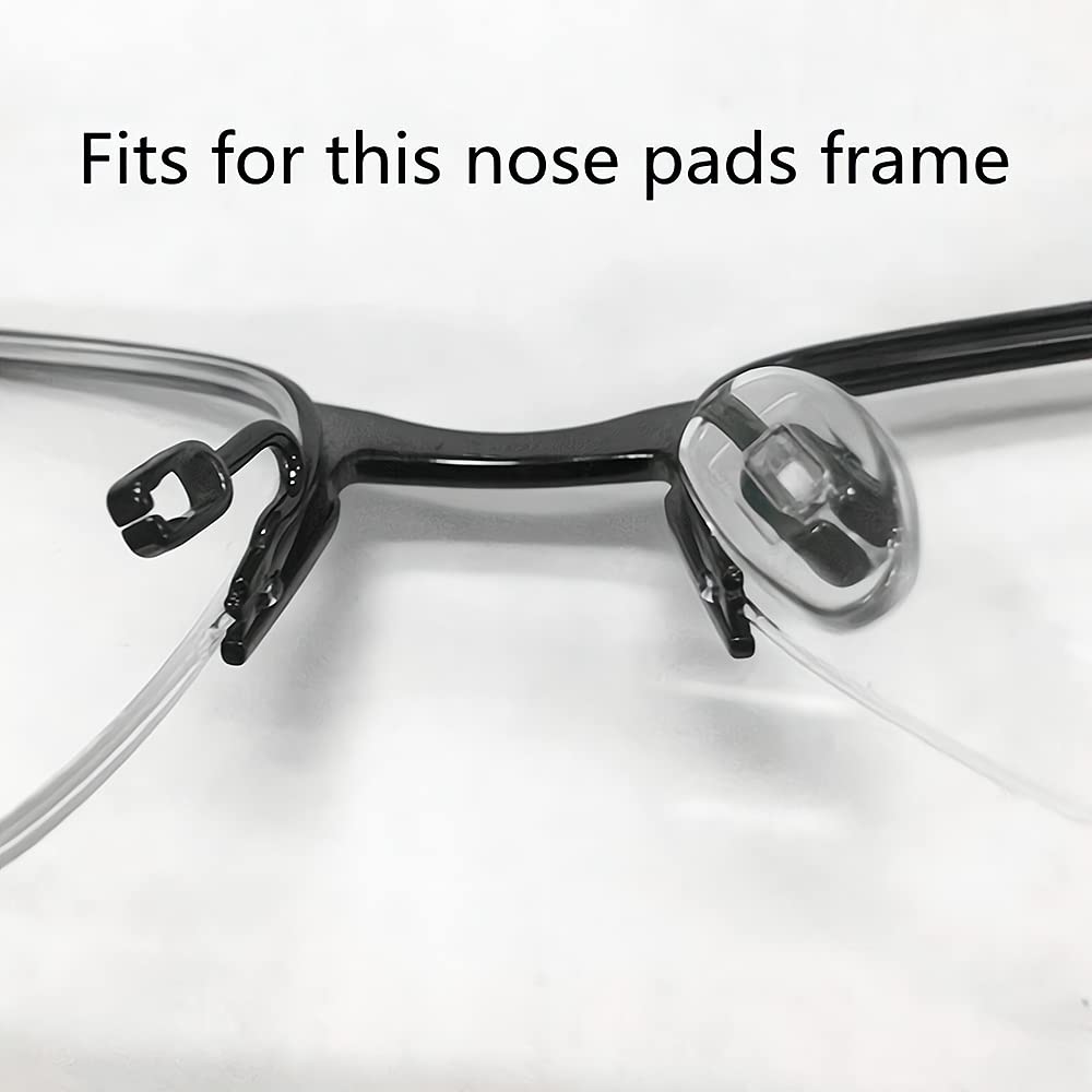 Side view of lightweight nose pad design on eyewear