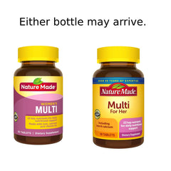 Nm Essential Woman Multi Size 90ct bottle side view with label