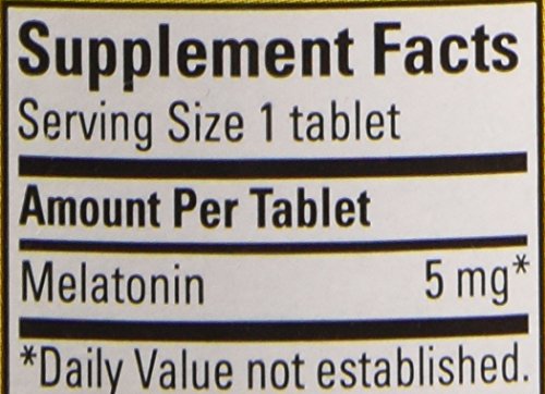 Serving with water showing how to take 5 mg melatonin