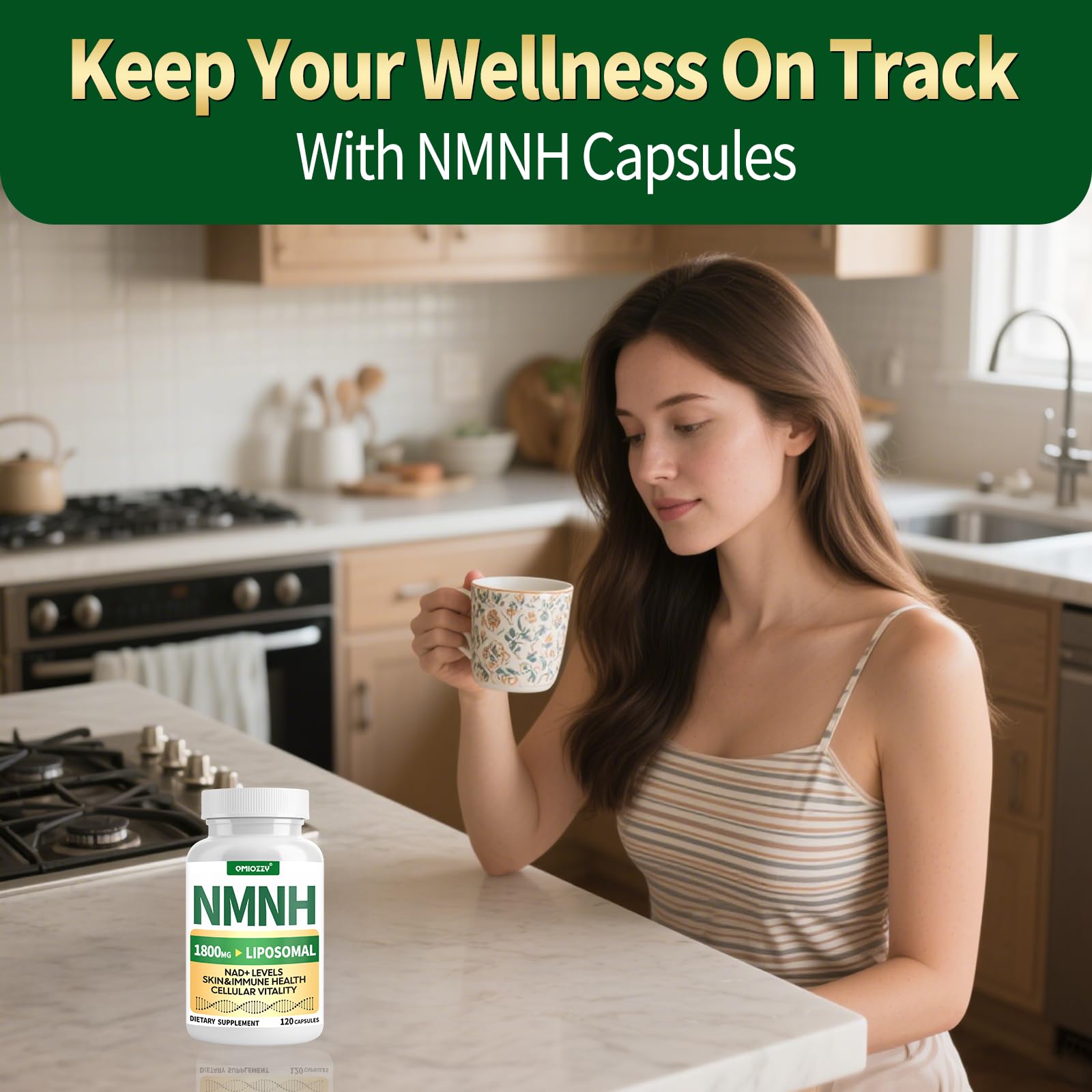 Packaged NMNH supplement with NR and Resveratrol