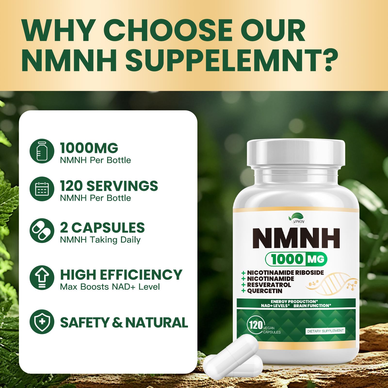 Product highlighting energy and focus benefits