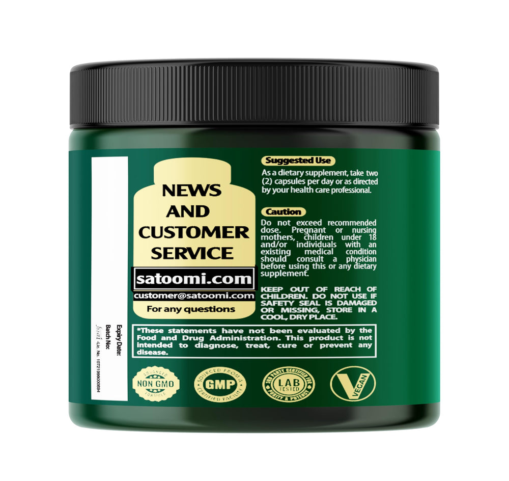 Capsules and bottle on a white background