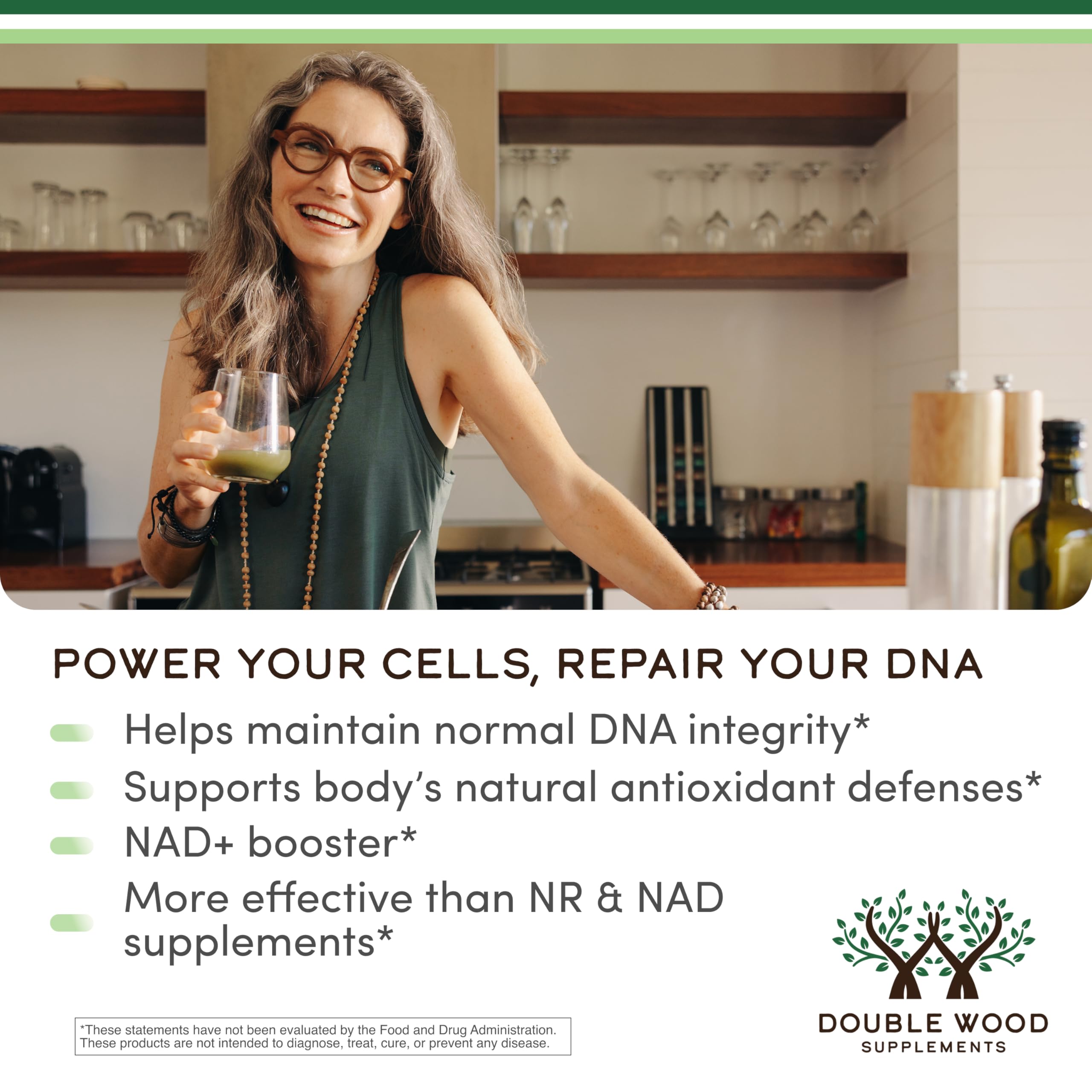 NAD+ boost concept graphic with NMNH branding