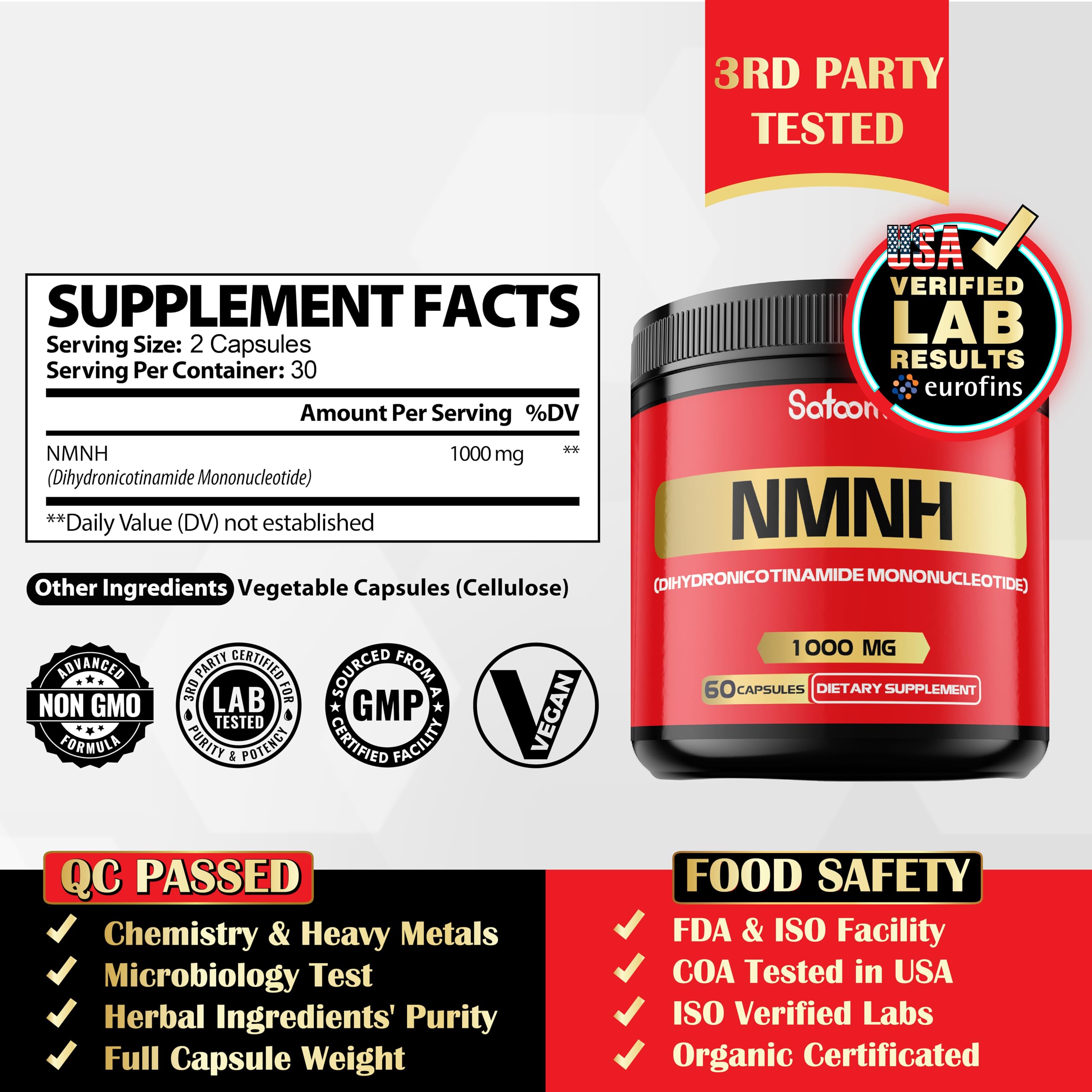 NMNH bottle back with dosage information