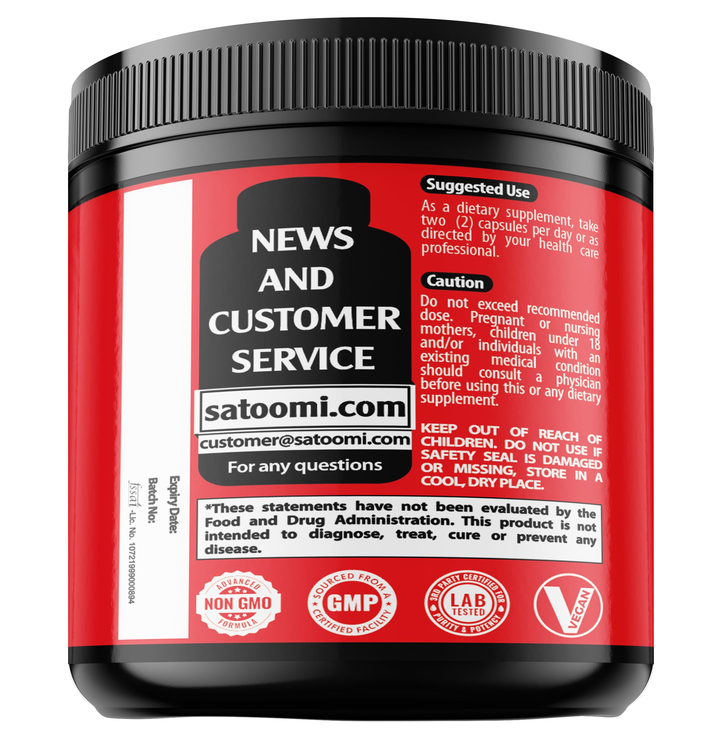 Third-party testing seal for NMNH supplement