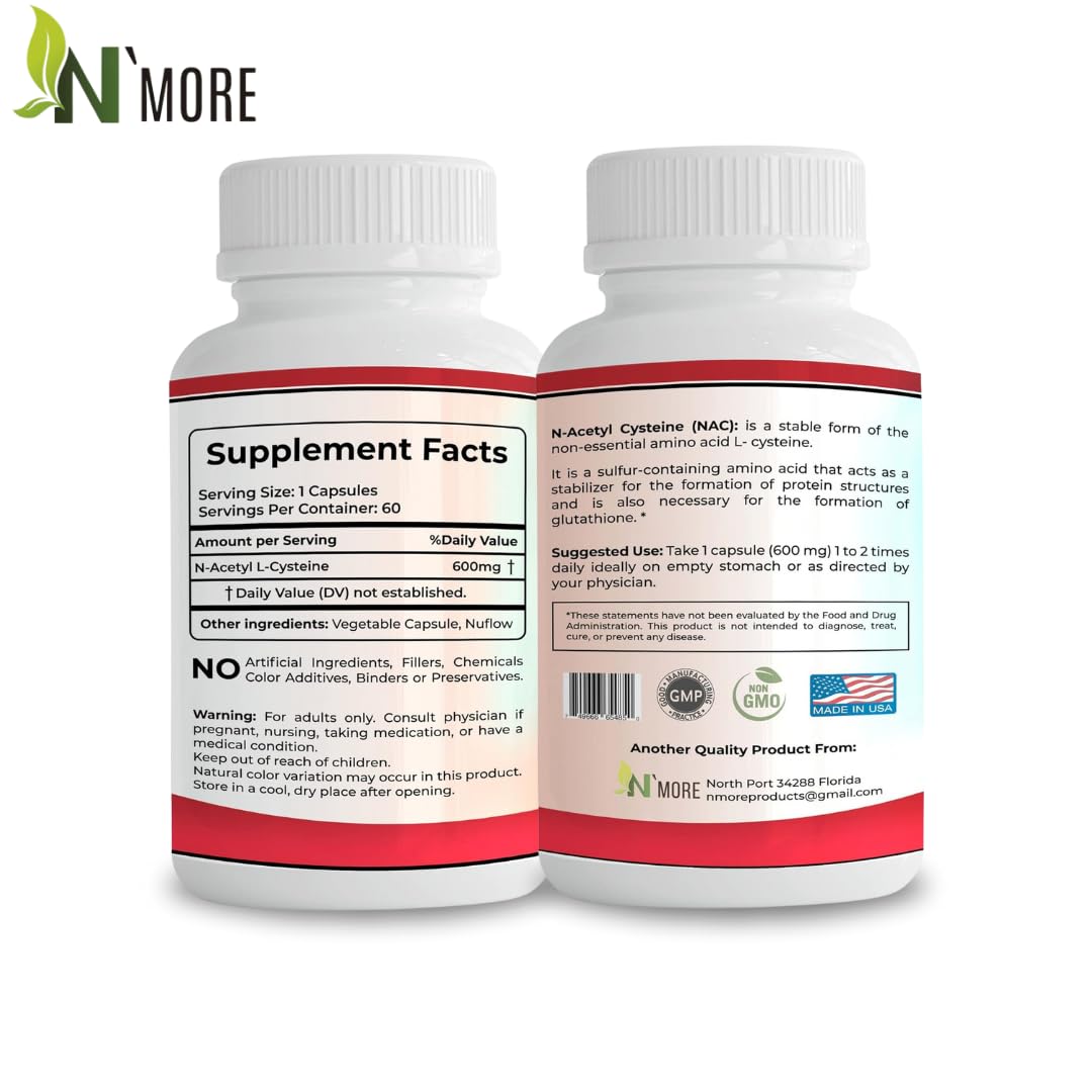 Close-up of NAC 600mg capsule