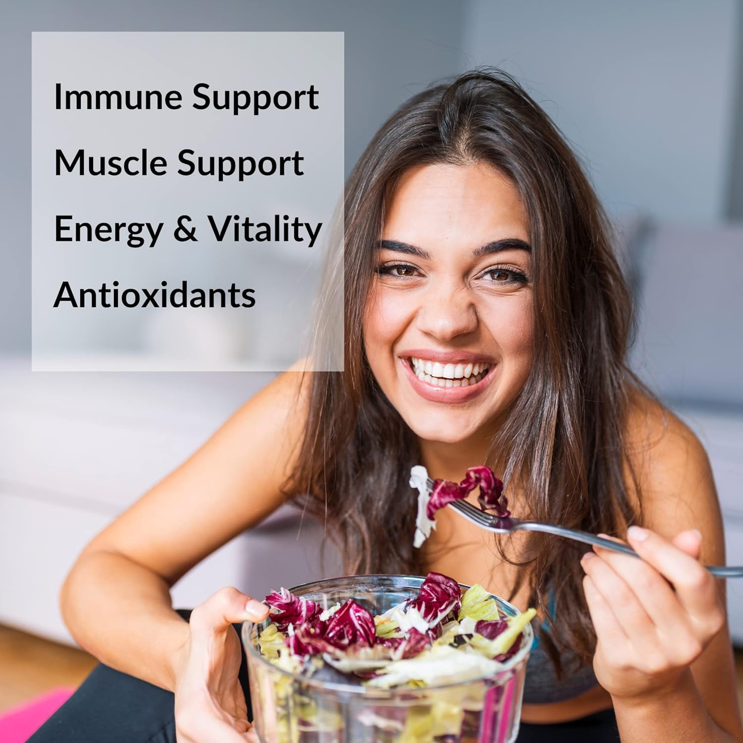 Capsules next to bottle on white background