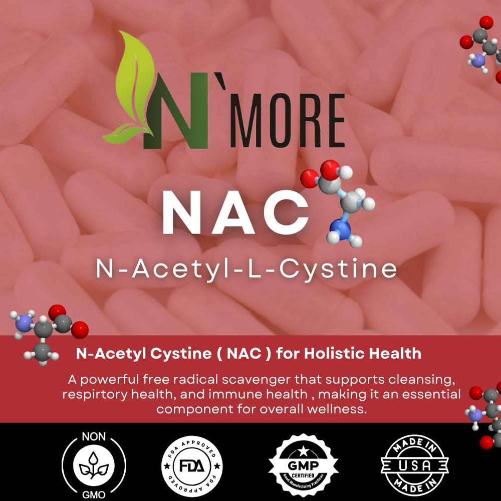 Lifestyle shot of NAC 600mg bottle on display