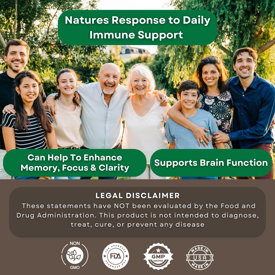 N'MORE Six Active Mushroom Defense capsules and bottle