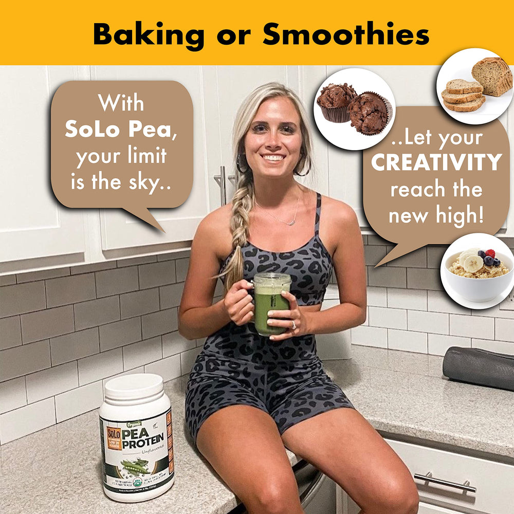 No additives in Solo Organic Pea Protein Isolate