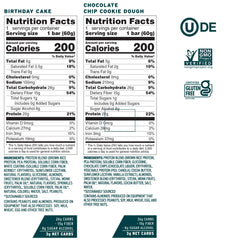 Close-up of No Cow bar packaging from upgraded sampler pack