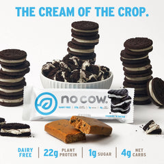 Ingredient list for No Cow vegan protein bars
