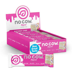 No Cow Birthday Cake vegan protein bars – 12-pack hero image