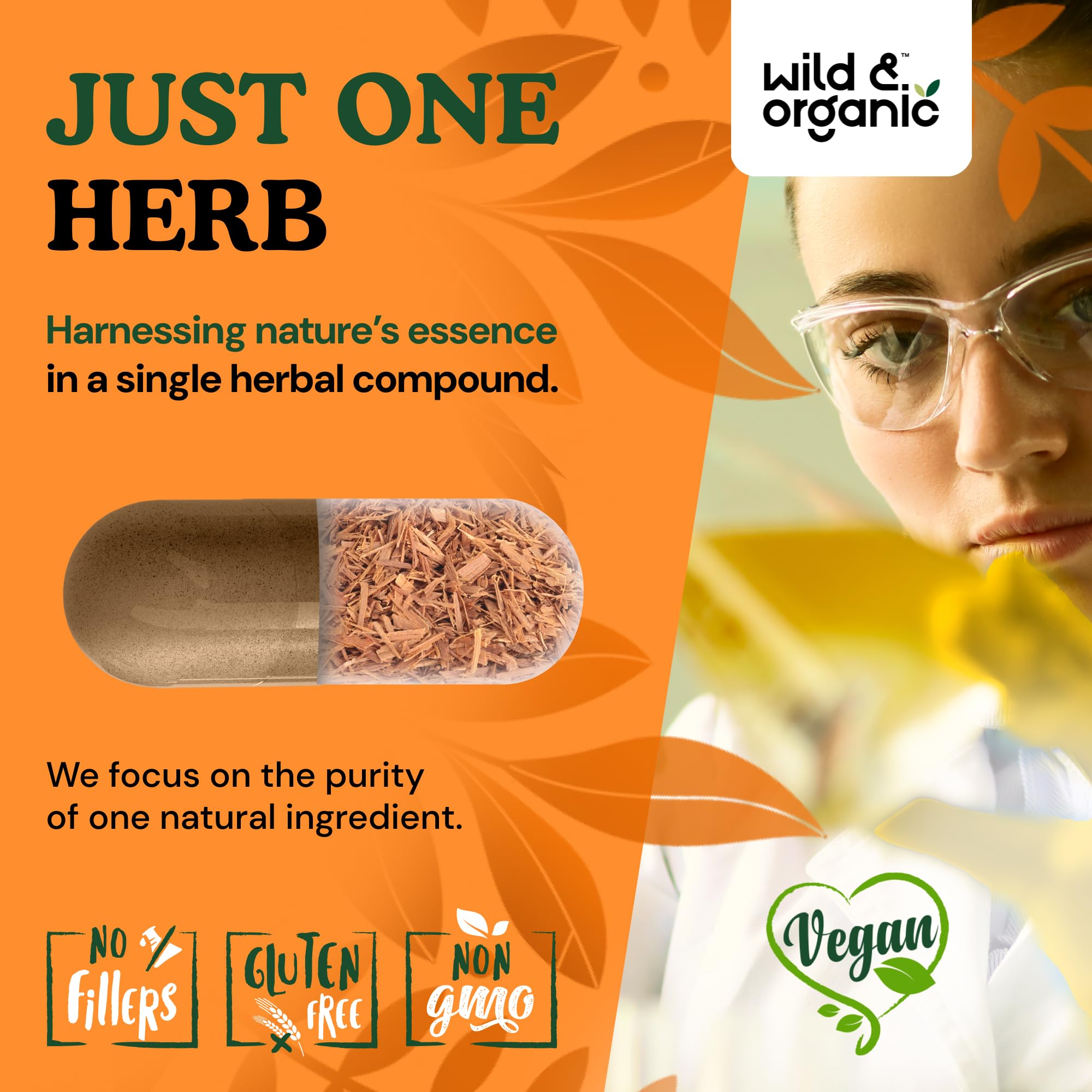 Capsules made without fillers or artificial additives