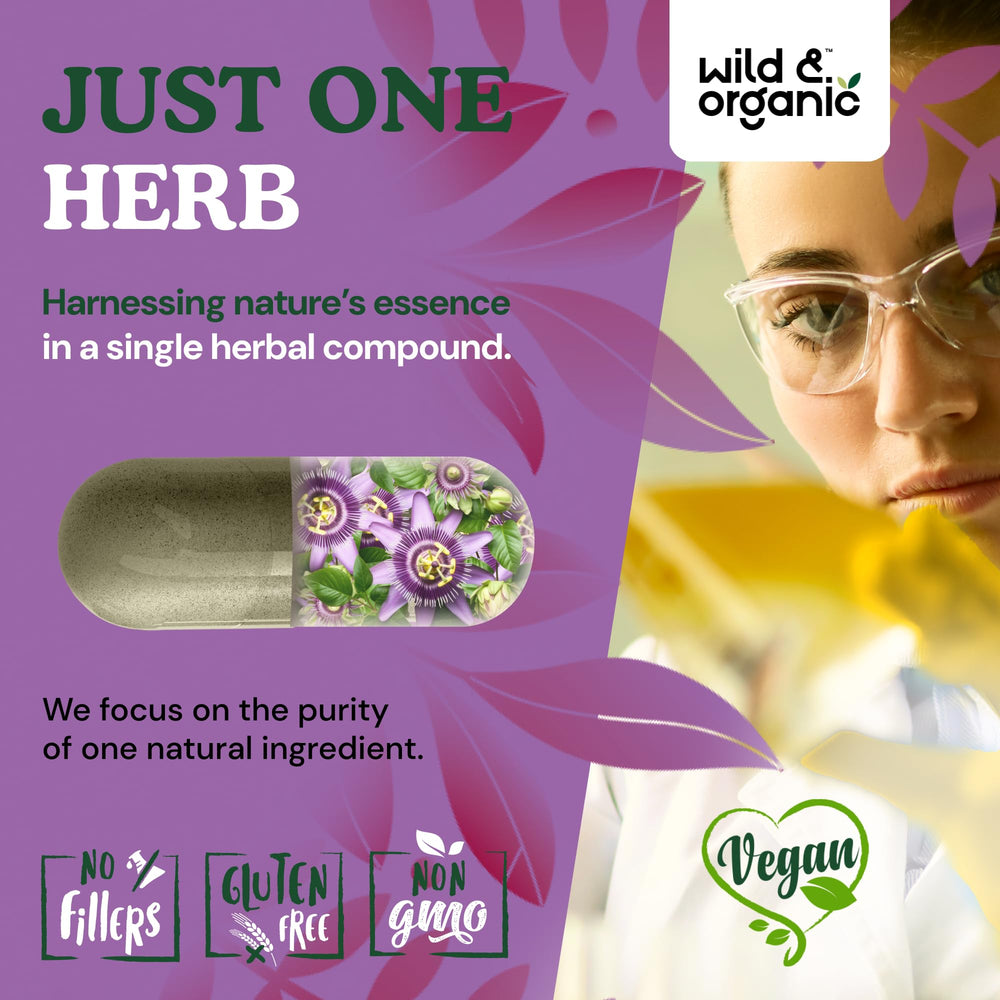 No fillers vegan formula for passion flower capsules