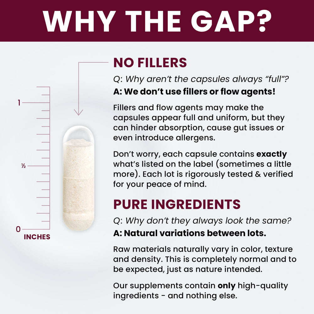 No fillers and gluten-free probiotic capsules