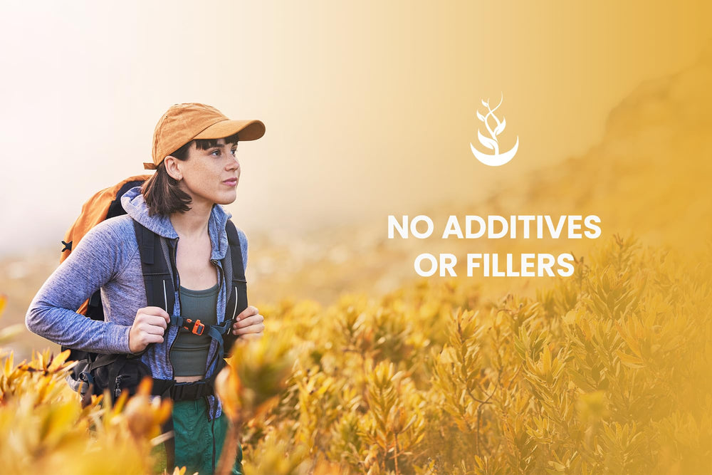 No additives, stearates, or rice fillers label