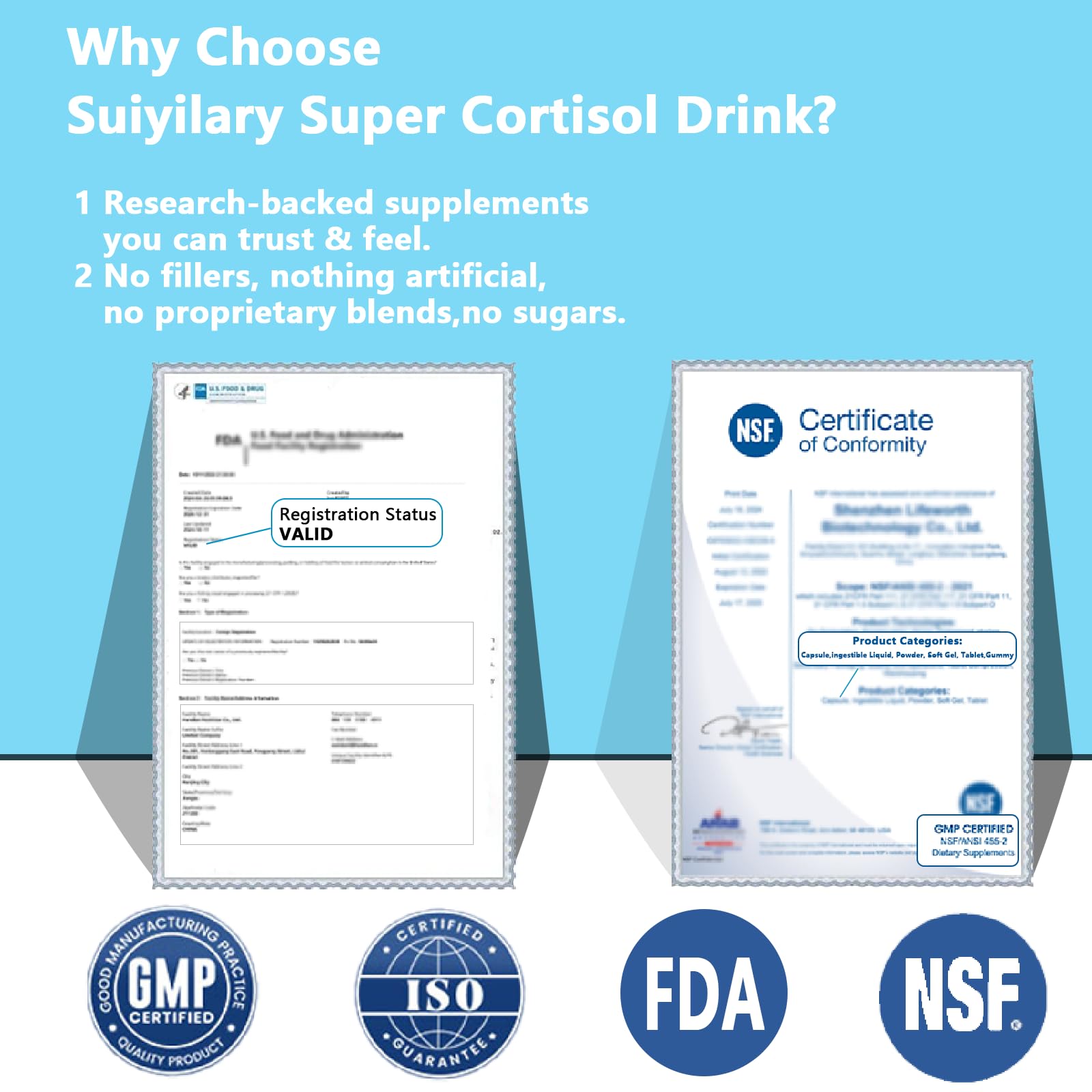 No sugar formula icon and seal