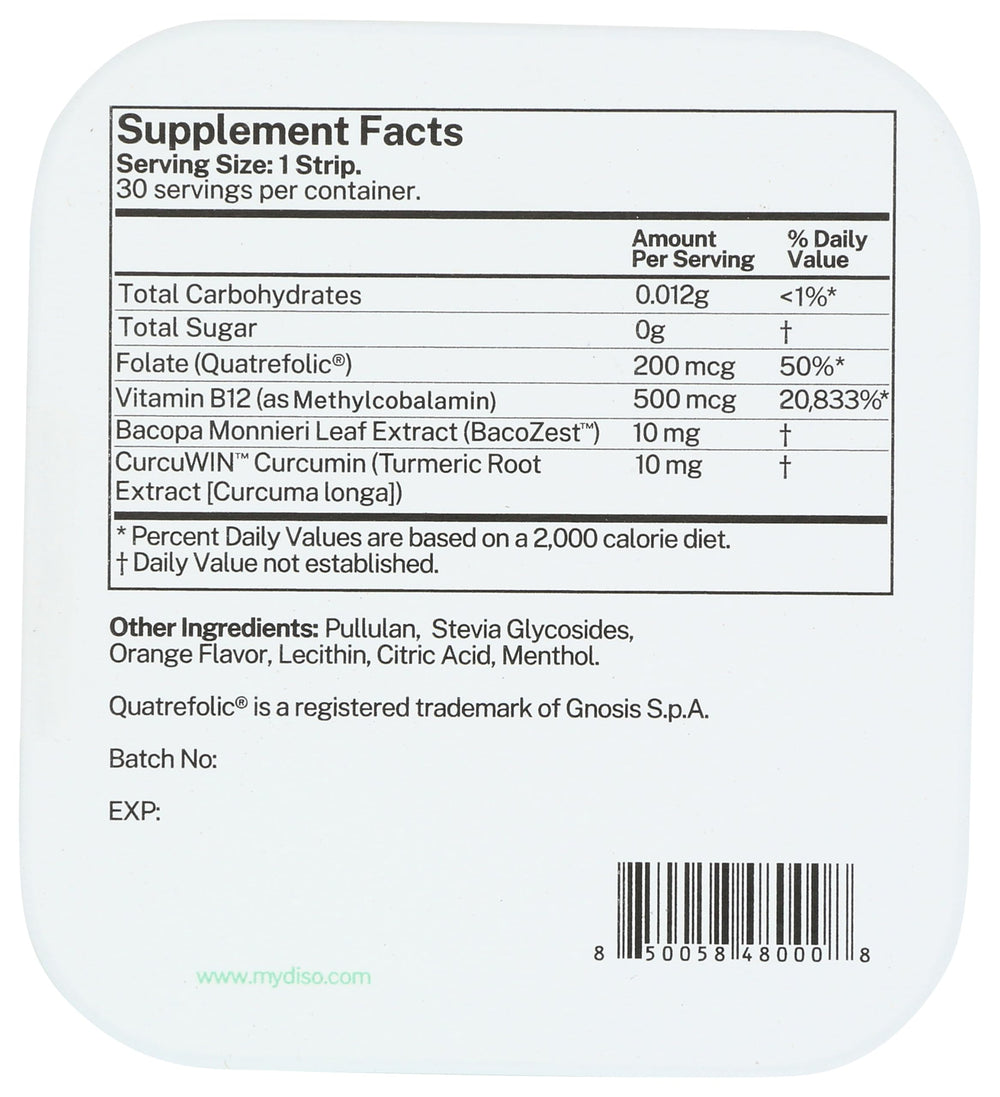 No water needed: easy-to-use B12 dissolvable strip