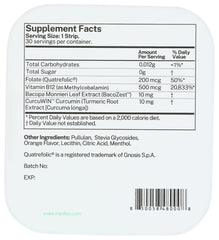 No water needed: easy-to-use B12 dissolvable strip