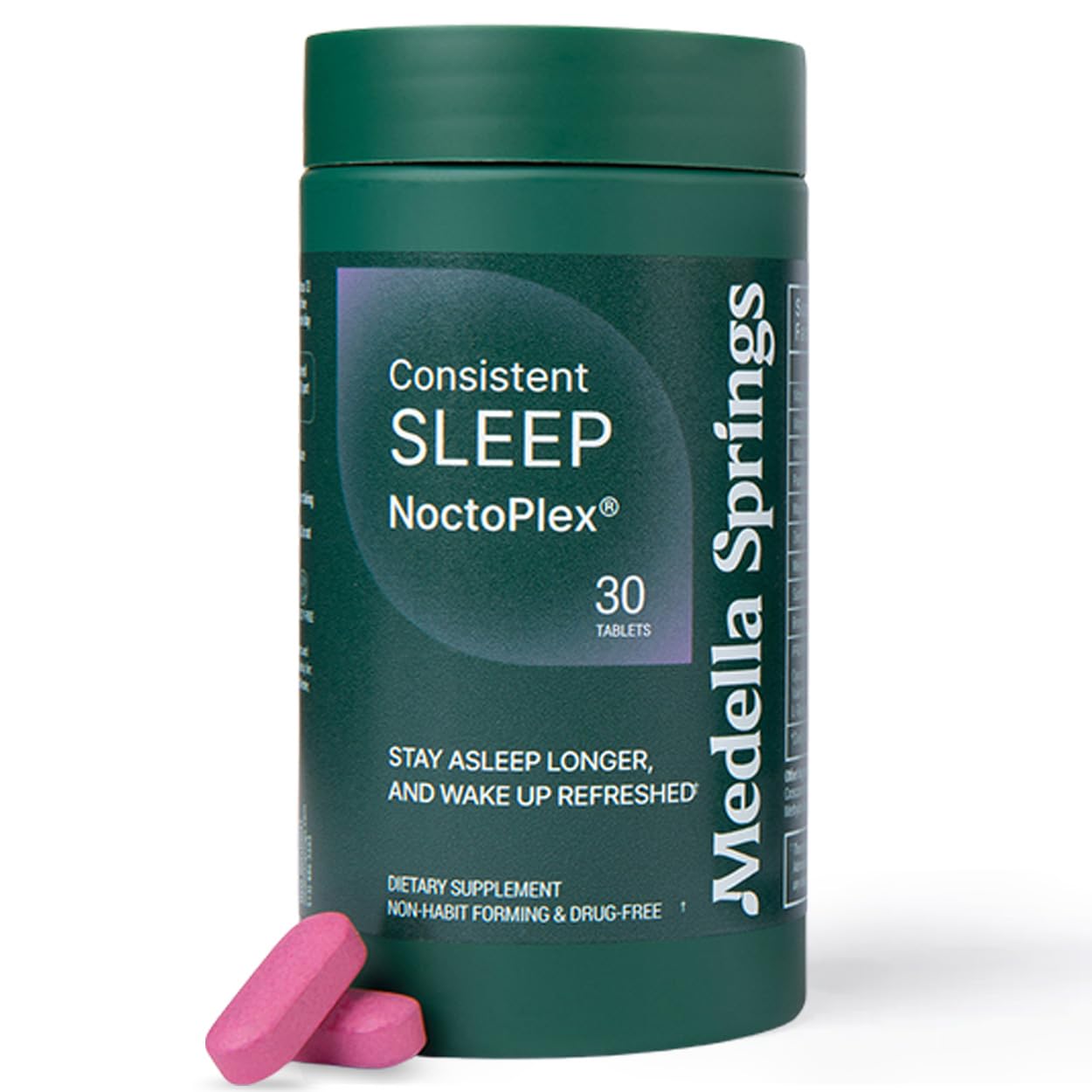 NoctoPlex Sleep Aid 30 tabs bottle on a white background